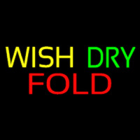 Yellow Wash Dry Fold Neon Sign