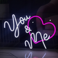 You and me love Neon Sign