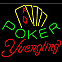 Yuengling Poker Yellow Beer Sign Neon Sign