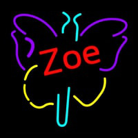 Zoe Butterfly Neon Sign